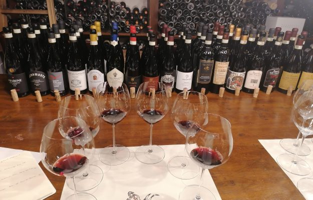 At The Antica Bottega Del Vino With The New Amarone Wines From The