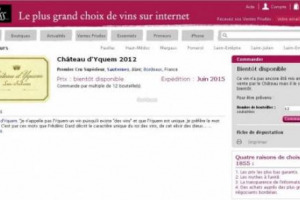 IL SITO DI E-COMMERCE ENOICO &ldquo;1855.COM&rdquo; FINISCE, UN&rsquo;ALTRA VOLTA, NELL&rsquo;OCCHIO DEL CICLONE: GIA&rsquo; CONDANNATO PER LE SUE PRATICHE DI VENDITA POCO TRASPARENTI, QUESTA VOLTA HA MESSO IN VENDITA UN VINO ... CHE NON ESISTE, LO CH&Acirc;TEAU D&rsquo;YQUEM 2012
