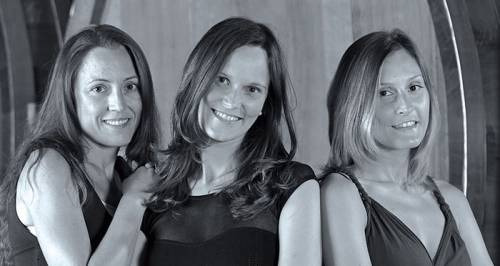 Denise, Serena e Valentina Marrone, la quarta generazione alla guida di Agricola Marrone, nelle Langhe