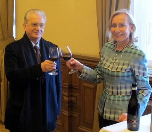 Marilisa Allegrini e Michail Piotrovsky, direttore dell’Hermitage