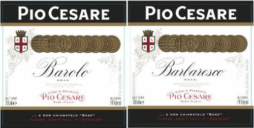 Le nuove etichette di Barolo e Barbaresco della Pio Cesare con la dizione “e non chiamatelo base”