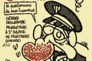 Nelle etichette disegnate nel corso degli anni da Stephane Charbonnier, Jean Cabut, Bernard Verlhac e Georges Wolinski, il ricordo del giornalismo enoico dei vignettisti uccisi ieri nella redazione di &ldquo;Charlie Hebdo&rdquo; a Parigi