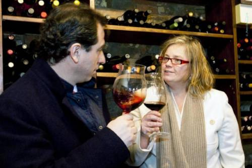 I fondatori di Winenews: Alessandro Regoli e Irene Chiari