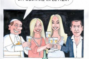 LE PI&Ugrave; DIVERTENTI ED ORIGINALI VIGNETTE SATIRICHE SUL TEMA DEL VINO? ECCOLE, SELEZIONATE DA UNA GIURIA DI LIVELLO INTERNAZIONALE, CON &ldquo;SPIRITO DI VINO&rdquo;. BERLUSCONI SPOPOLA NELLA FANTASIA DEI DISEGNATORI DI &hellip; VINI!