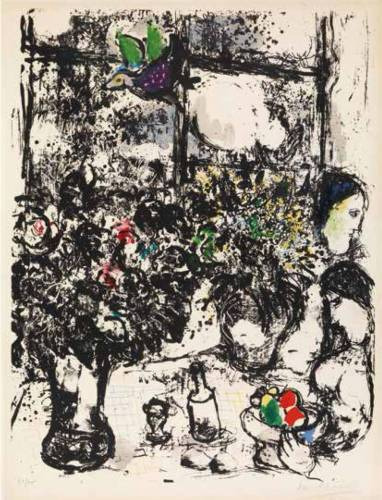 La mostra Alchimie tra terra e cielo, la cultura del vino nell’era del bio a Il Borro da Ferragamo, incisione è di Chagall