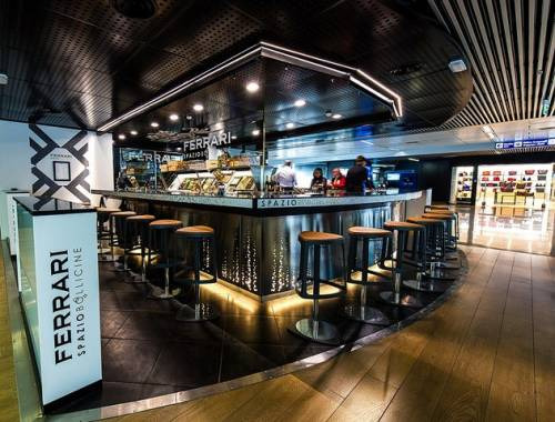 Lo Spazio Bollicine by Ferrari a Fiumicino