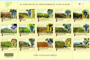 POSTE ITALIANE FA IL BIS CON BACCO: IL 18 OTTOBRE ARRIVA L&rsquo;EMISSIONE DELLA SECONDA SERIE DI 15 FRANCOBOLLI DEDICATE AD ALTRETTANTE DENOMINAZIONEI DI PRESTIGIO DELL&rsquo;ITALIA ENOICA, DOPO LA PRIMA DEL 2012. DA NON PERDERE PER I COLLEZIONISTI