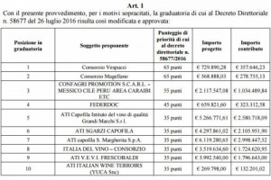 Ocm Promozione, che caos! Nella nuova graduatoria nazionale delle Politiche Agricole solo 10 progetti ammessi (e finanziati) su 26 presentati. Il finanziamento scende da 30 a 13 milioni di euro. E gi&agrave; partono i ricorsi degli ex-finanziati ora esclusi
