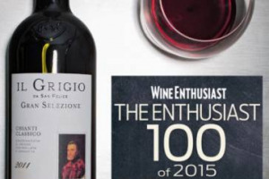 &Egrave; un Chianti Classico Gran Selezione il miglior vino del mondo dell&rsquo;anno, almeno secondo la &ldquo;The Enthusiast 100&rdquo; 2015 della celebre rivista americana che, al n. 1 assoluto, mette Il Grigio 2011 della griffe San Felice (17 le etichette del Belpaese)