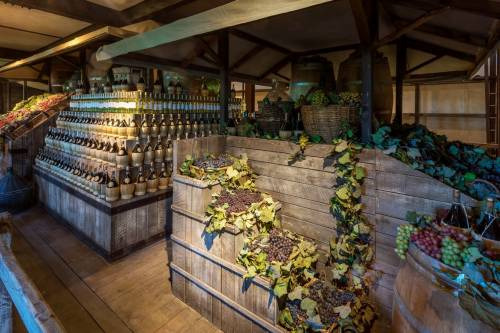 Gli interni del Musem World Wine Town di Castagneto Carducci