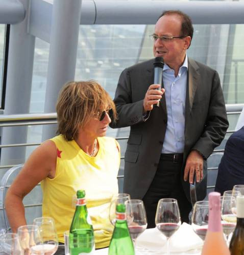 Expo: il dg VeronaFiere Giovanni Mantovani e la rockstar Gianna Nannini