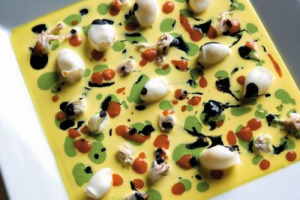 Gualtiero Marchesi e l&rsquo;omaggio ai capolavori dell&rsquo;arte: dalla tela al piatto, da Sky Arte al ristorante Marchesi alla Scala, il maestro della cucina italiana interpreta C&eacute;zanne, Pollock, Fontana e Chagall per la &ldquo;Milano Art Week&rdquo; (fino al 30 aprile)