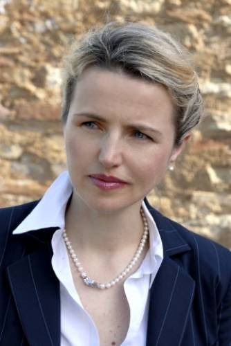 Marina Cvetic, oggi a capo, con i figli, della Masciarelli