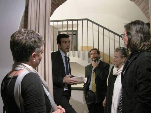 Il Ministro delle Politiche Agricole Maurizio Martina e lo staff del Laboratorio Winenews per l’Educazione al Gusto