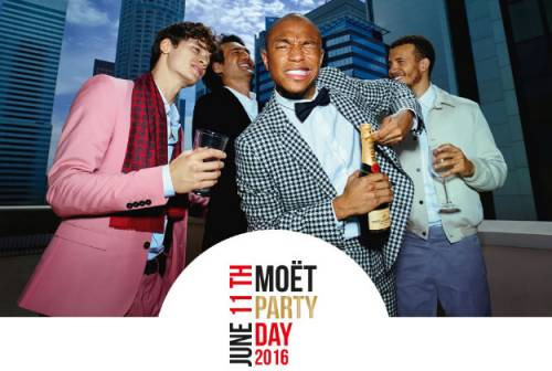 Di scena, domani, il primo “Moet Party Day”, a livello mondiale