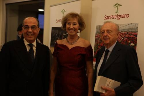 Gianmarco e Letizia Moratti con Marco Brunelli