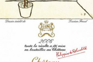 L’ARTISTA BRITANNICO LUCIAN FREUD FIRMA L’ETICHETTA DI CHÂTEAU MOUTON ROTHSCHILD MILLESIMO 2006, ARRICCHENDO L’“ART ET L’ETIQUETTE”, CON CUI L’AZIENDA DI PAUILLAC RACCONTA NON SOLO LA STORIA DI UN GRANDE VINO MA ANCHE L’ARTE CONTEMPORANEA