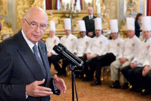 Il Presidente della Repubblica Napolitano ospita il Club Chefs des Chefs