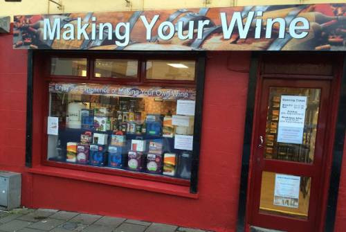 Ecco il negozio del Wine Kit in Irlanda: si chiama Making Your Wine