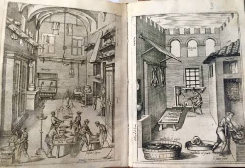 Tra le pagine del libro di Scappi non solo ricette ma anche tavole sulle cucine delle corti del Rinascimento