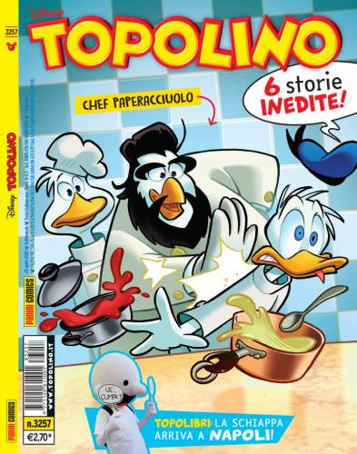 Anotnino Cannavacciuolo diventa chef Paperacciuolo su Topolino
