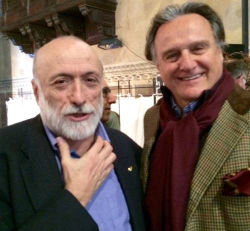 Carlo Petrini con il produttore Jacopo Biondi Santi