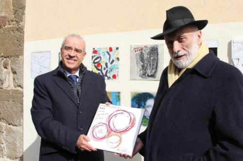 La posa della Piastrella del Brunello 2014