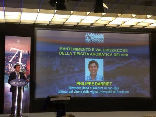 Congresso Assoenologi, il professor Philippe Darriet, Università di Bordeaux ... profilo aromatico e sua percezione determinano la qualità del vino