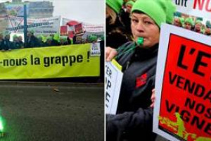Anche i viticoltori si arrabbiano. Anche in Champagne, dove il nuovo aumento di tasse ed imposte sugli alcolici del Governo Hollande, ha portato per le strade della pacifica Ch&acirc;lons-en-Champagne ben 1.500 agricoltori inferociti