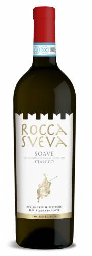 La limited edition di Soave Classico Rocca Sveva di Cantina di Soave per raccogliere fondi per finanziare il restauro delle mura di Soave