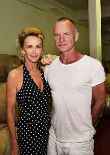 Sting e Trudie Styler, produttori a Il Palagio, in Toscana, del Sister Moon, vino n. 1 tra quelli prodotti dai vip del mondo secondo Vivino