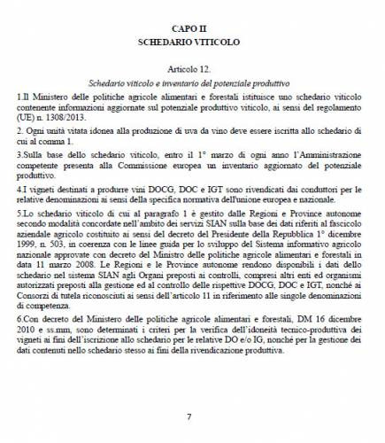 Lo schedario viticolo