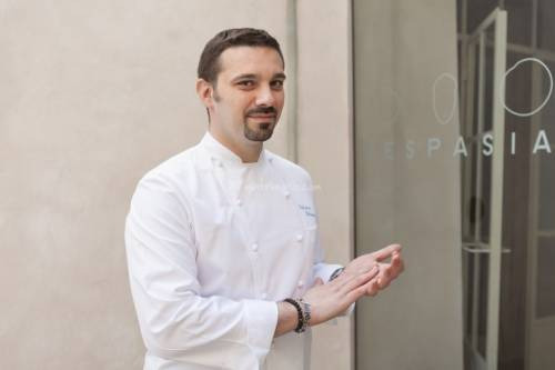 Valentino Palmisano del ristorante stellato Vespasia di Palazzo Seneca di Norcia, Hotel of the Year 2017 secondo Virtuoso