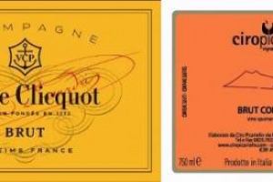 GOLIA CHE TEME DAVIDE: IL COLOSSO DELLO CHAMPAGNE VEUVE CLIQUOT FA CAUSA AL PRODUTTORE IRPINO CIRO PICARIELLO. A CAUSA DEL COLORE DELL&rsquo;ETICHETTA DEL &ldquo;BRUT DEL CONTADINO&rdquo; (3.500) BOTTIGLIE, TROPPO SIMILE A QUELLO DELLO YELLOW LABEL DELLA MAISON ...