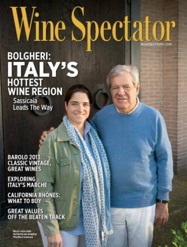 Wine Specator dedica a Bolgheri e alla famiglia Incisa della Rocchetta in Copertina