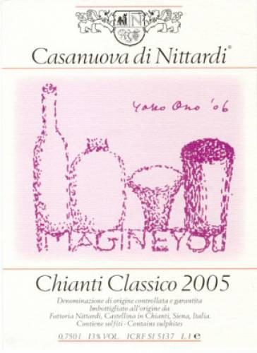 Il Chianti Classico di Nittardi firmato da Yoko Ono