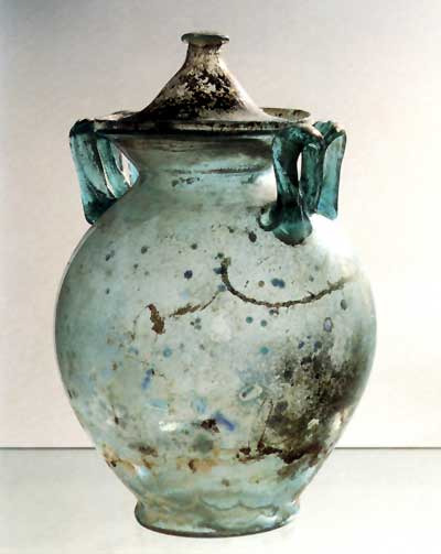 Urna biansata (I secolo d.C.), con funzione di urna cineraria