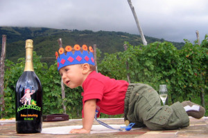 QUANDO LA PASSIONE PER IL VINO NON HA LIMITI: UNA COPPIA DI AUSTRACI INNAMORATI DEL PROSECCO BATTEZZA IL FIGLIO CARTIZZE …