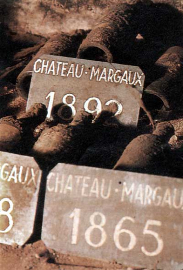 Vecchie bottiglie di Margaux