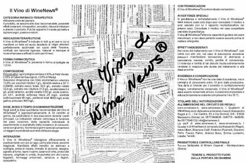 Ecco l’etichetta de Il Vino di WineNews