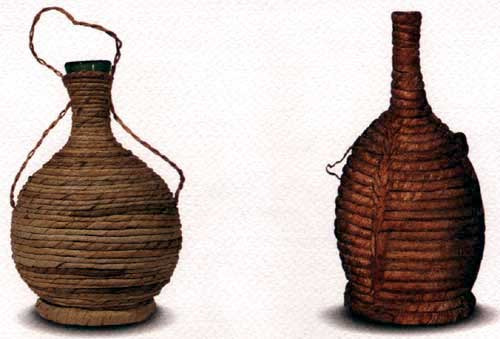 Fiasco toscano del 1300 (ricostruzione) e fiasco toscano del 1600