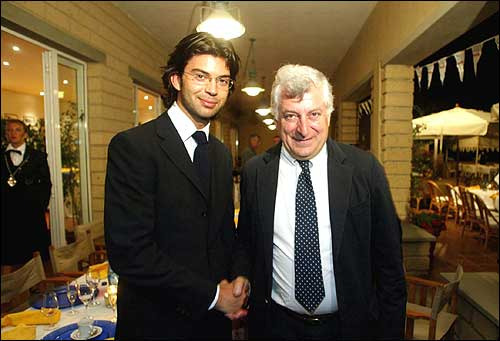 Francesco Zonin, rampollo del più importante vignaiolo d’Italia, con Patrizio Bertelli di Prada