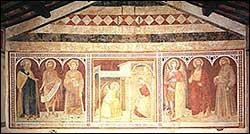 L’affresco trecentesco di Lorenzetti nella chiesa di Castiglion del Bosco