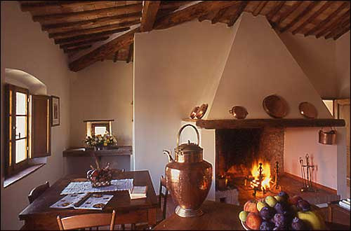 L’interno di uno dei poderi di Fizzano