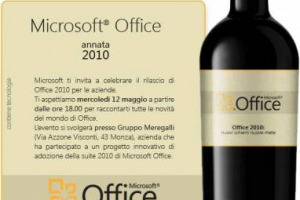 MICROSOFT ITALIA CON MEREGALLI PER IL LANCIO DI OFFICE 2010 PER LE AZIENDE. TRA IL COLOSSO DEL SOFTWARE E IL LEADER DELLA DISTRIBUZIONE DI VINO IN ITALIA UNA PARTERNSHIP PER UN PROGETTO PILOTA DI REVISIONE TOTALE DELLA GESTIONE INFORMATICA AZIENDALE