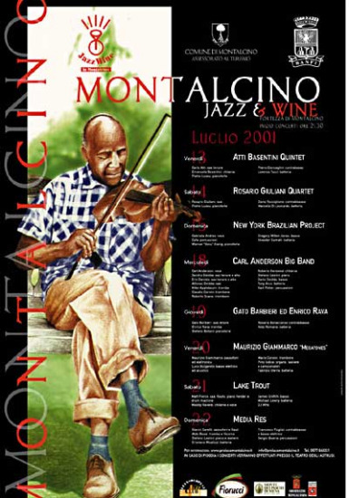 La locandina del Jazz & Wine in Montalcino