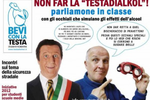 DA SPIETATO IMPRENDITORE A PALADINO DEL BERE CONSAPEVOLE: CARCARLO PRAVETTONI (PAOLO HENDEL) SCENDE IN CAMPO CON TESTEDIALKOL PER LA SICUREZZA SU STRADE FACENDO PROVARE ASTUDENTI GLI OCCHIALI CHE SIMULANO L&rsquo;EBBREZZA