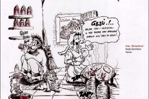 ENO-PROI-BIZIONISMO? ... RIDIAMOCI SOPRA! BLITZ ARTISTICO DELL’“ANONIMA VIGNAIOLI” A VERONA CON “ZERO, 5 PER 5”, ESPOSIZIONE ITINERANTE DI VIGNETTE SATIRICHE IN TUTTA VERONA