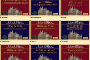ET VOIL&Agrave; ... &ldquo;IL VINO DI MILANO&rdquo;. L&rsquo;IDEA IN VISTA DELL&rsquo;EXPO 2015 &Egrave; DELLA CANTINA &ldquo;NETTARE DEI SANTI&rdquo; CHE LANCIA L&rsquo;ETICHETTA &ldquo;UNIVERSALE&rdquo; IN 42 LINGUE ...