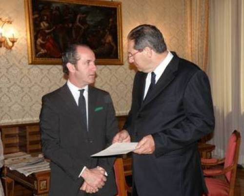 Il passaggio di consegne tra Luca Zaia e Giancarlo Galan